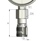 Manometerforskruning 1/4"